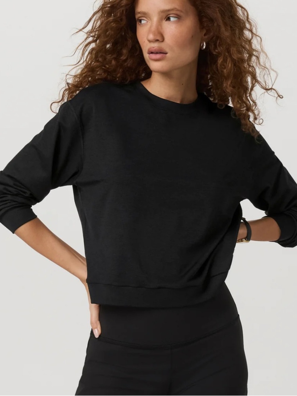 Vuori Halo Modern Crew Black Heather NWT Size XL